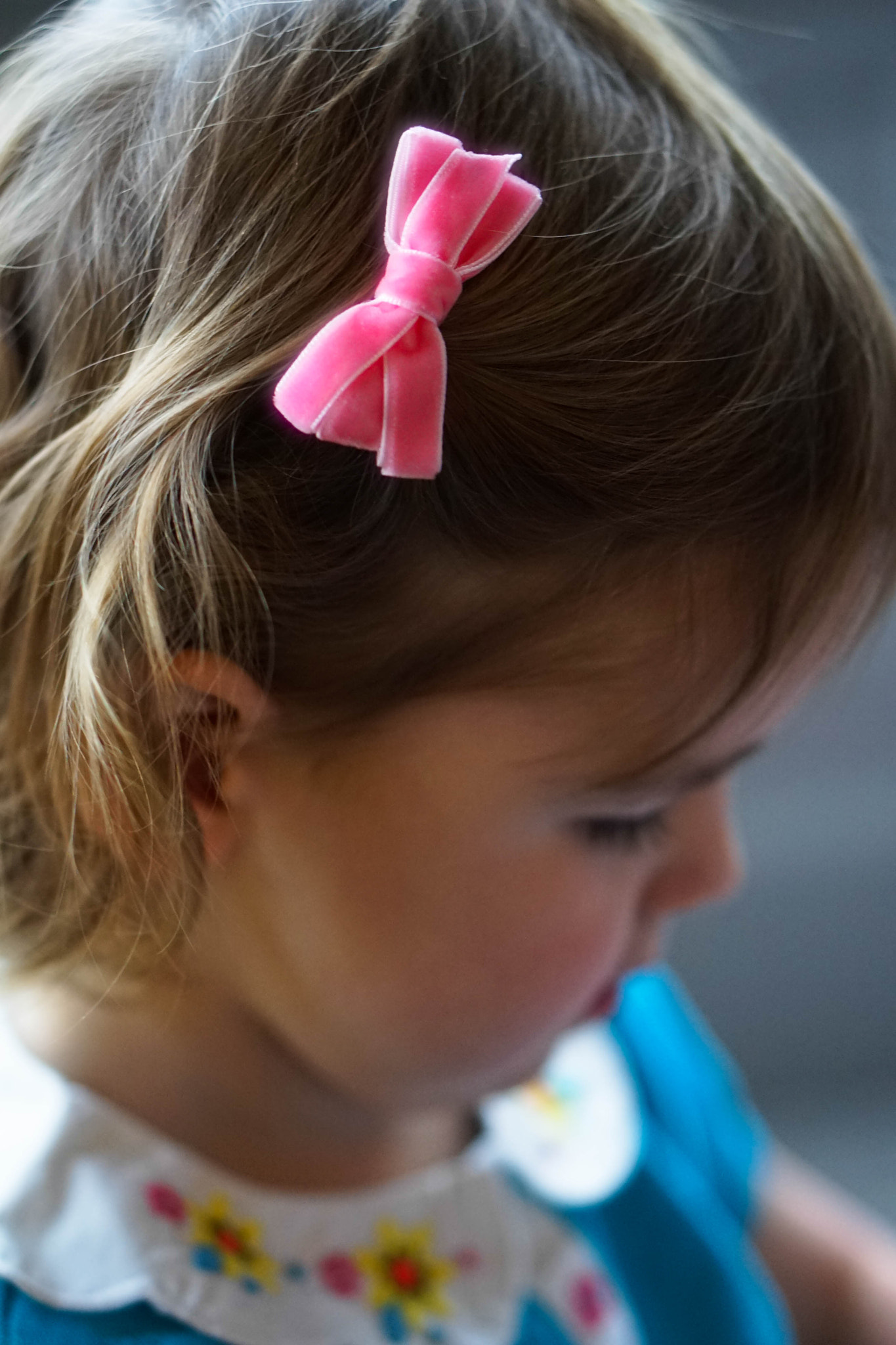 Sony a7 sample photo. Pink bow photography