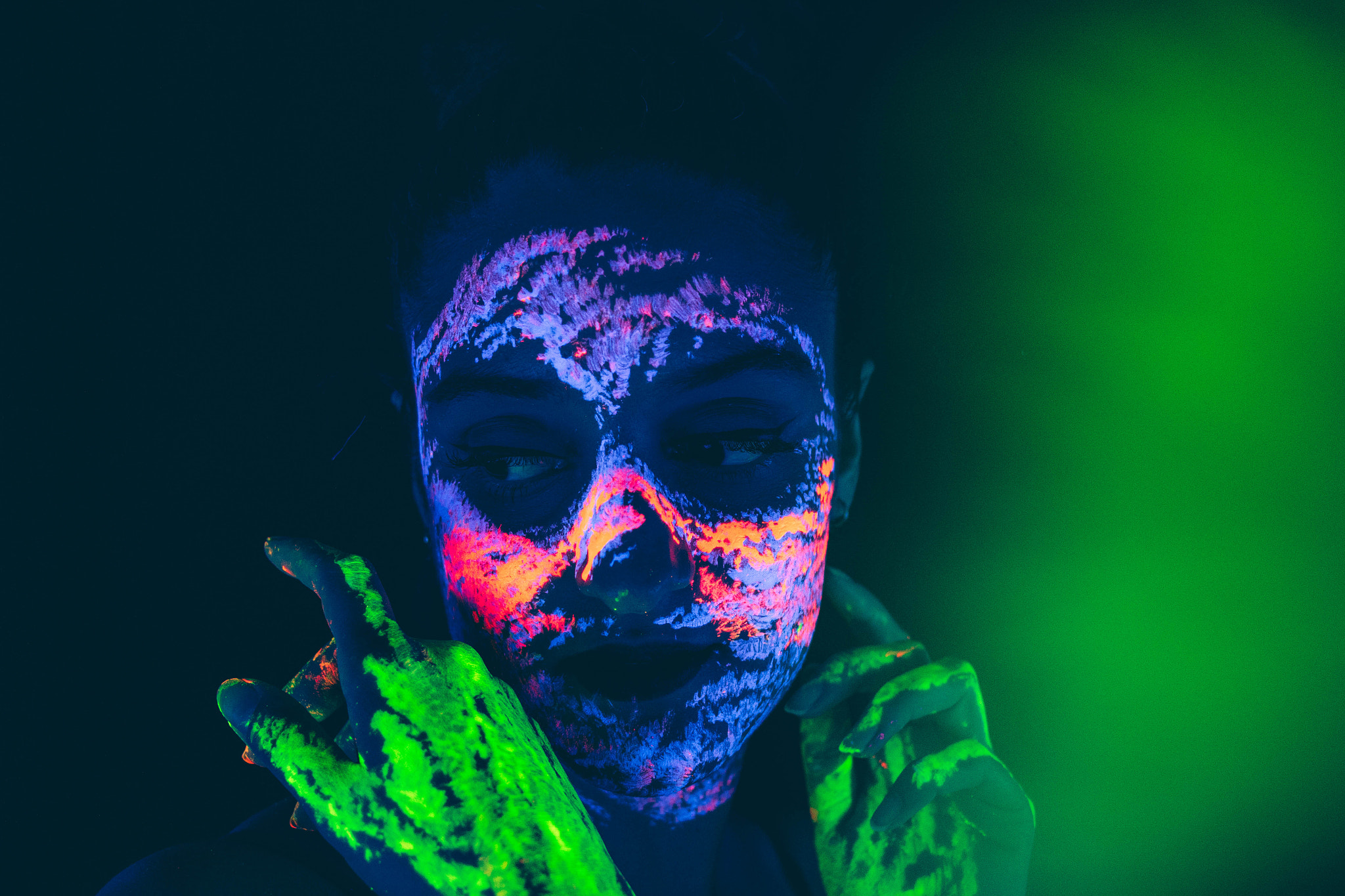 Canon EF-S 24mm F2.8 STM sample photo. Black light aurora photography
