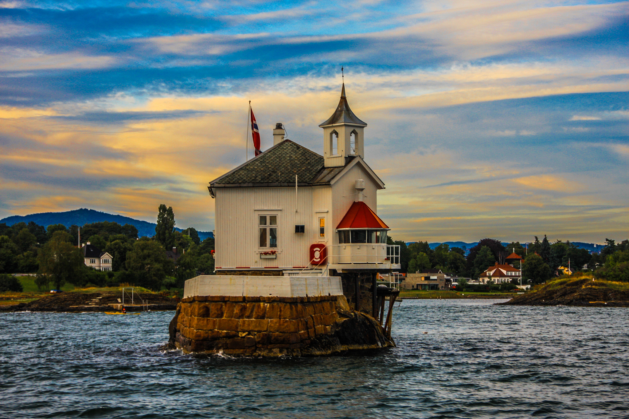 Canon EOS 40D sample photo. Oslo fjord lighthouse photography