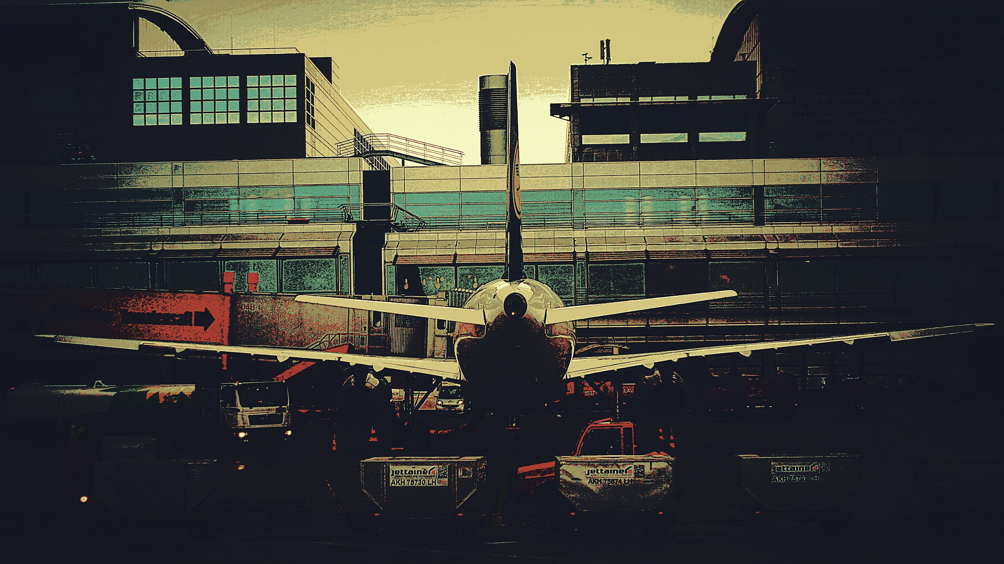 Sony DT 55-200mm F4-5.6 SAM sample photo. Hamburg airport photography