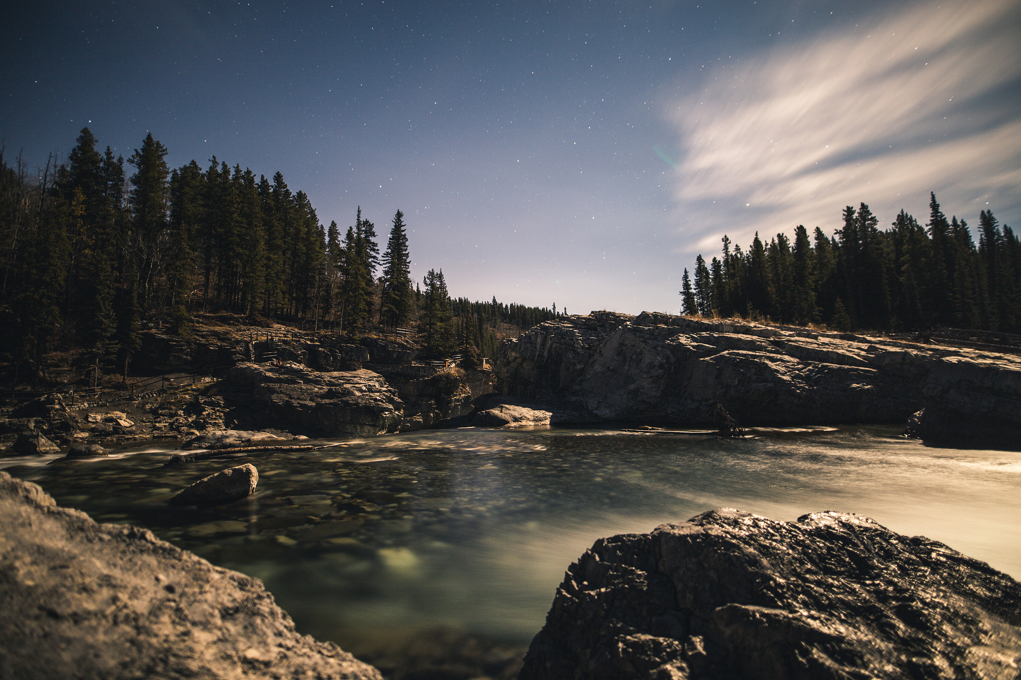 Canon EOS 6D + Sigma 20mm F1.4 DG HSM Art sample photo. Moonlight river. photography