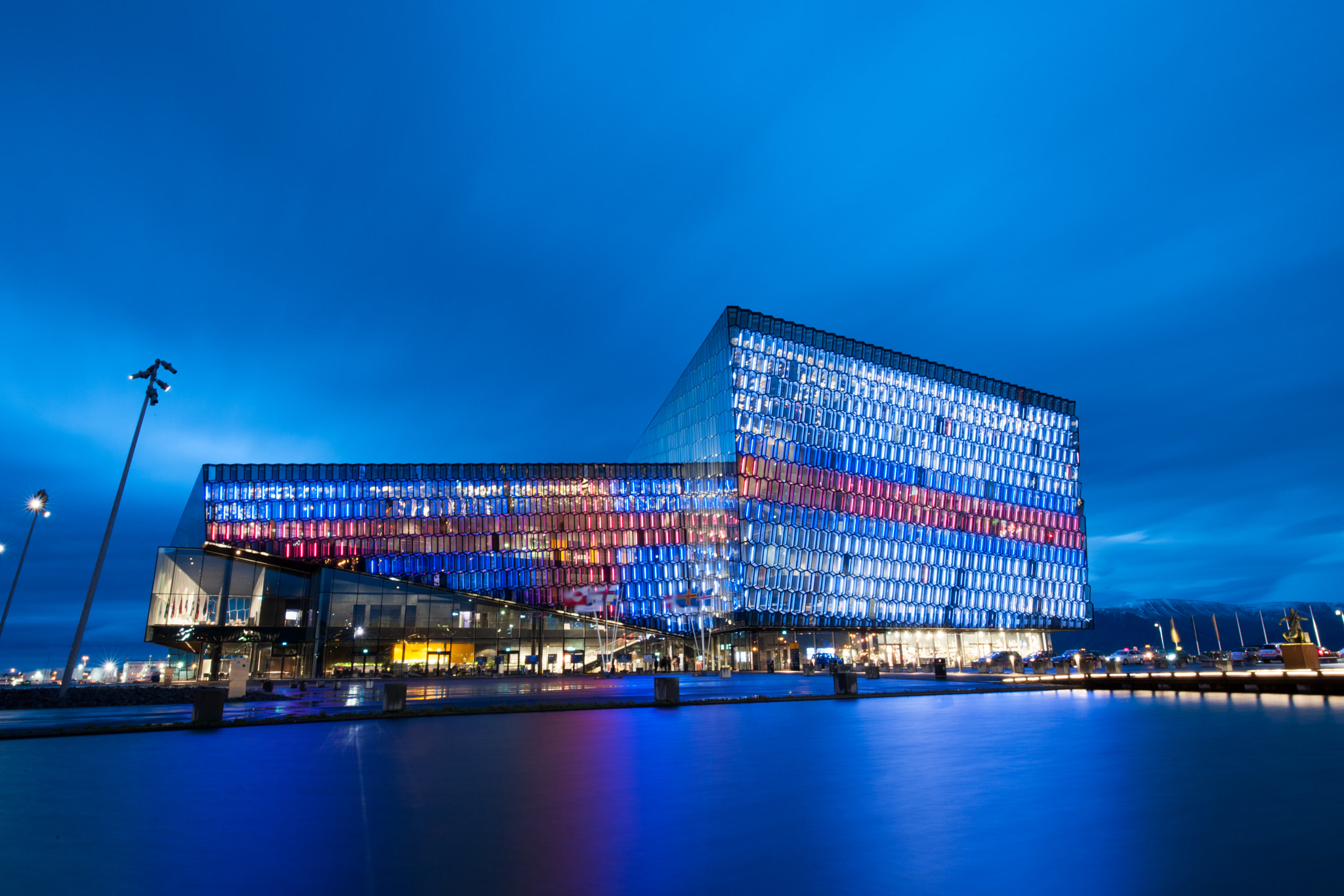 Nikon D3X sample photo. The convention center - reykjavic iceland photography
