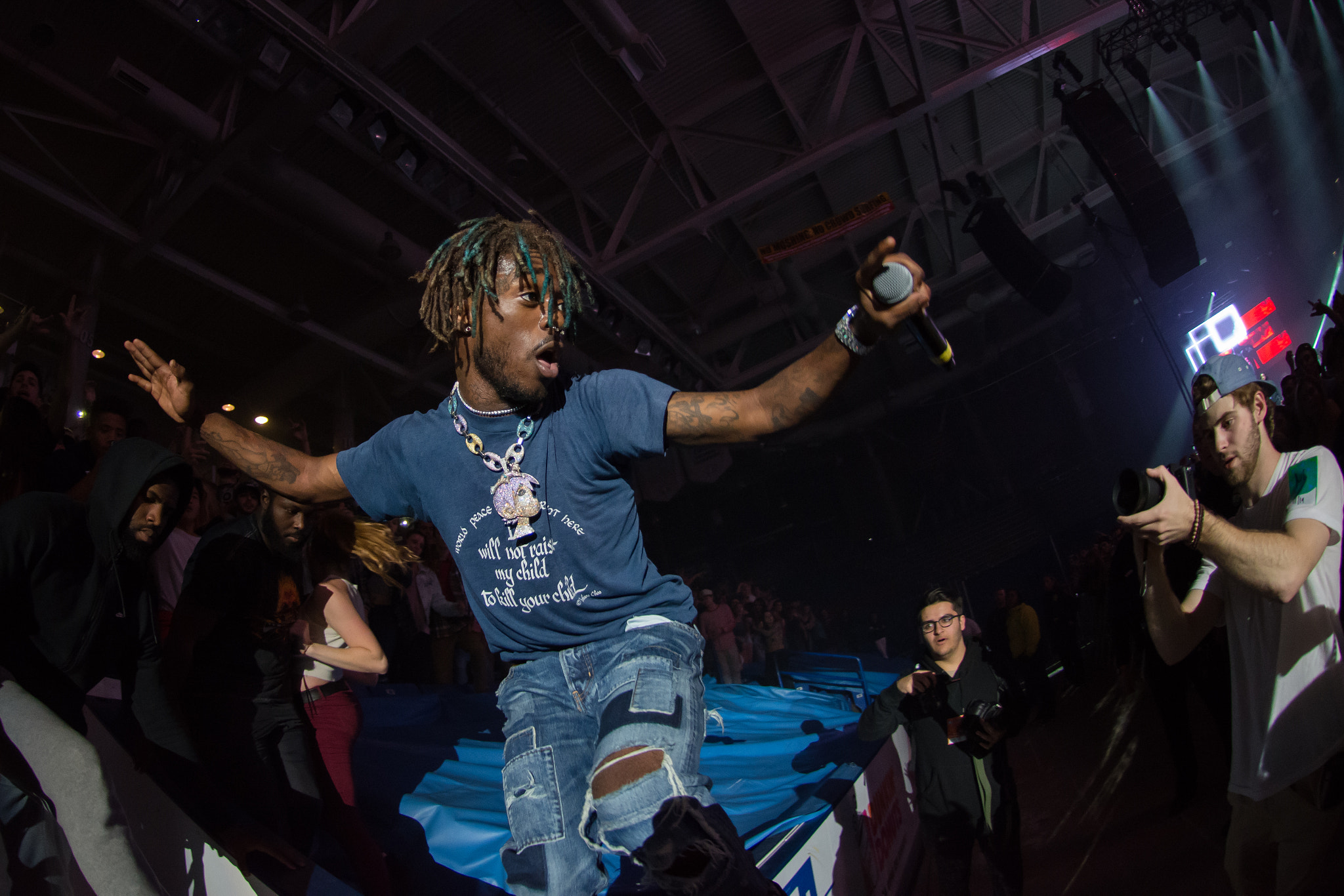 Nikon AF DX Fisheye-Nikkor 10.5mm F2.8G ED sample photo. Joey bada$$ and lil uzi vert photography