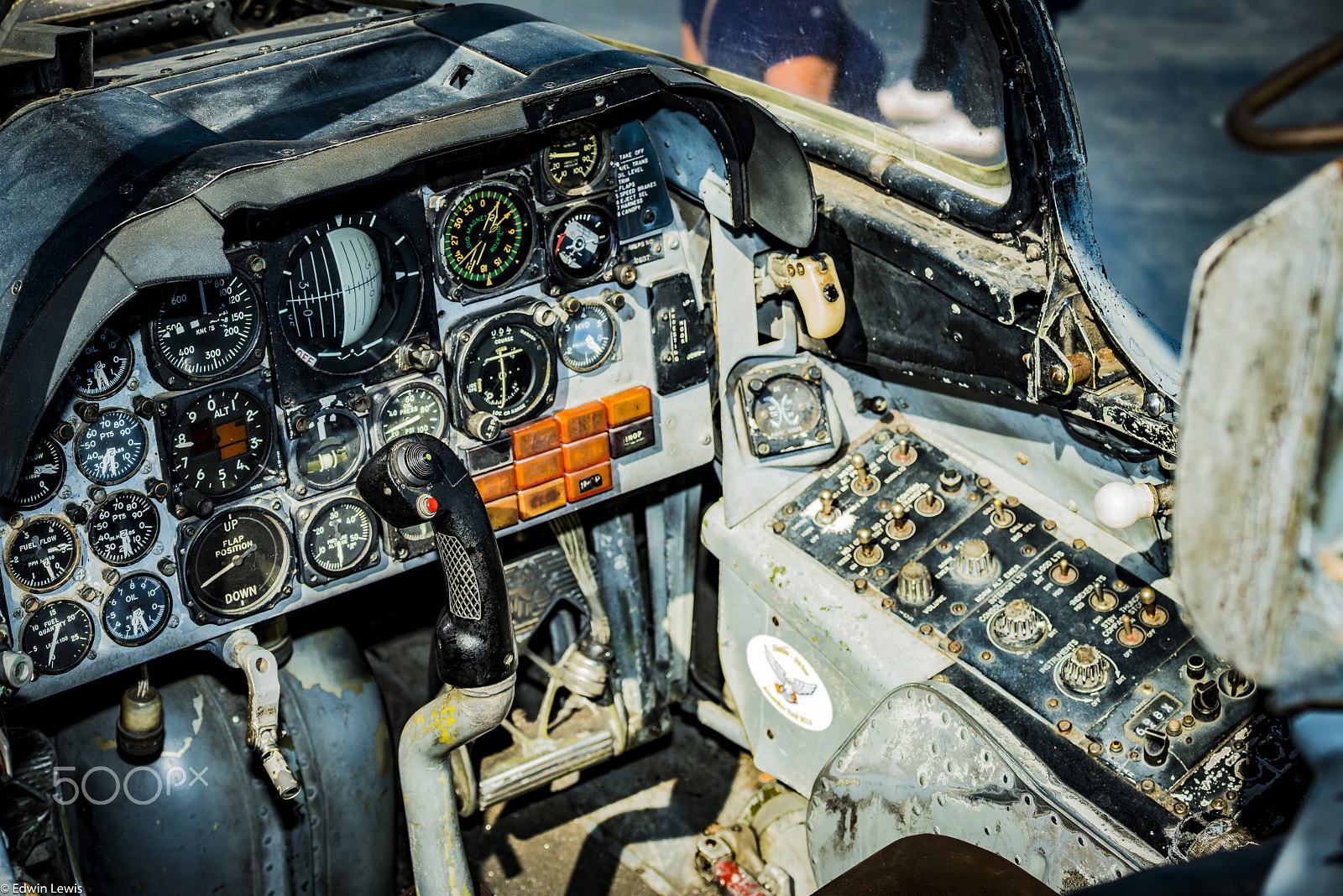 Nikon D800E sample photo. Cockpit of retired jet fighter photography