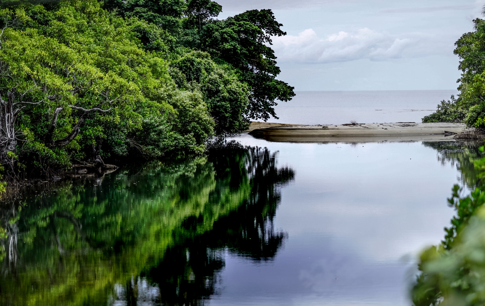 Sony a7S sample photo. River and sea photography