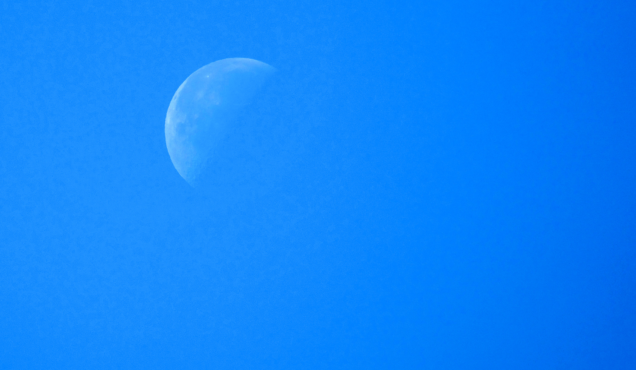 Sony 24-600mm F2.4-4.0 sample photo. Half a blue moon photography