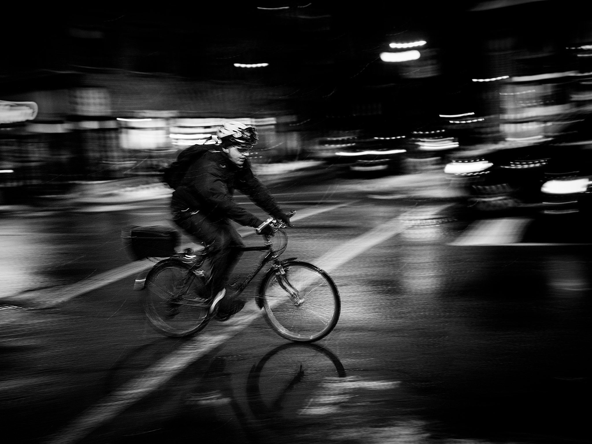 Olympus OM-D E-M10 + Olympus M.Zuiko Digital 17mm F1.8 sample photo. Winter bike photography