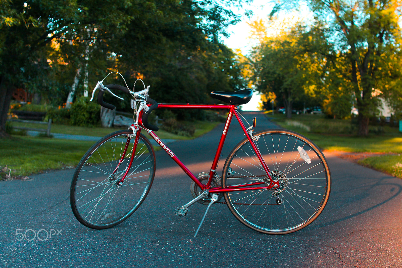 Sigma 30mm F1.4 EX DC HSM sample photo. Bike parked in the street photography