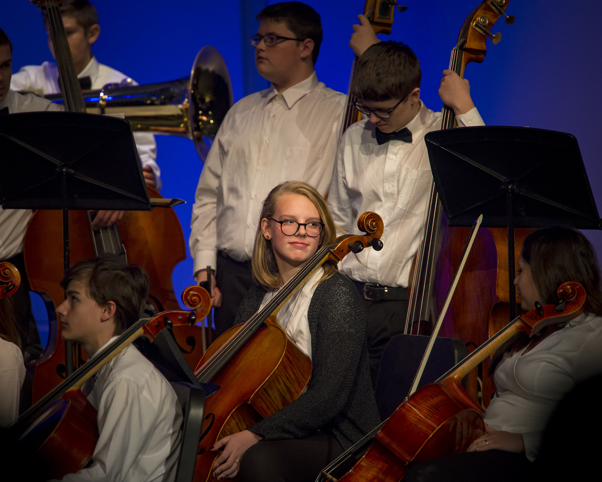 Nikon Nikkor AF-S 300mm F4E PF ED VR sample photo. The cellist photography