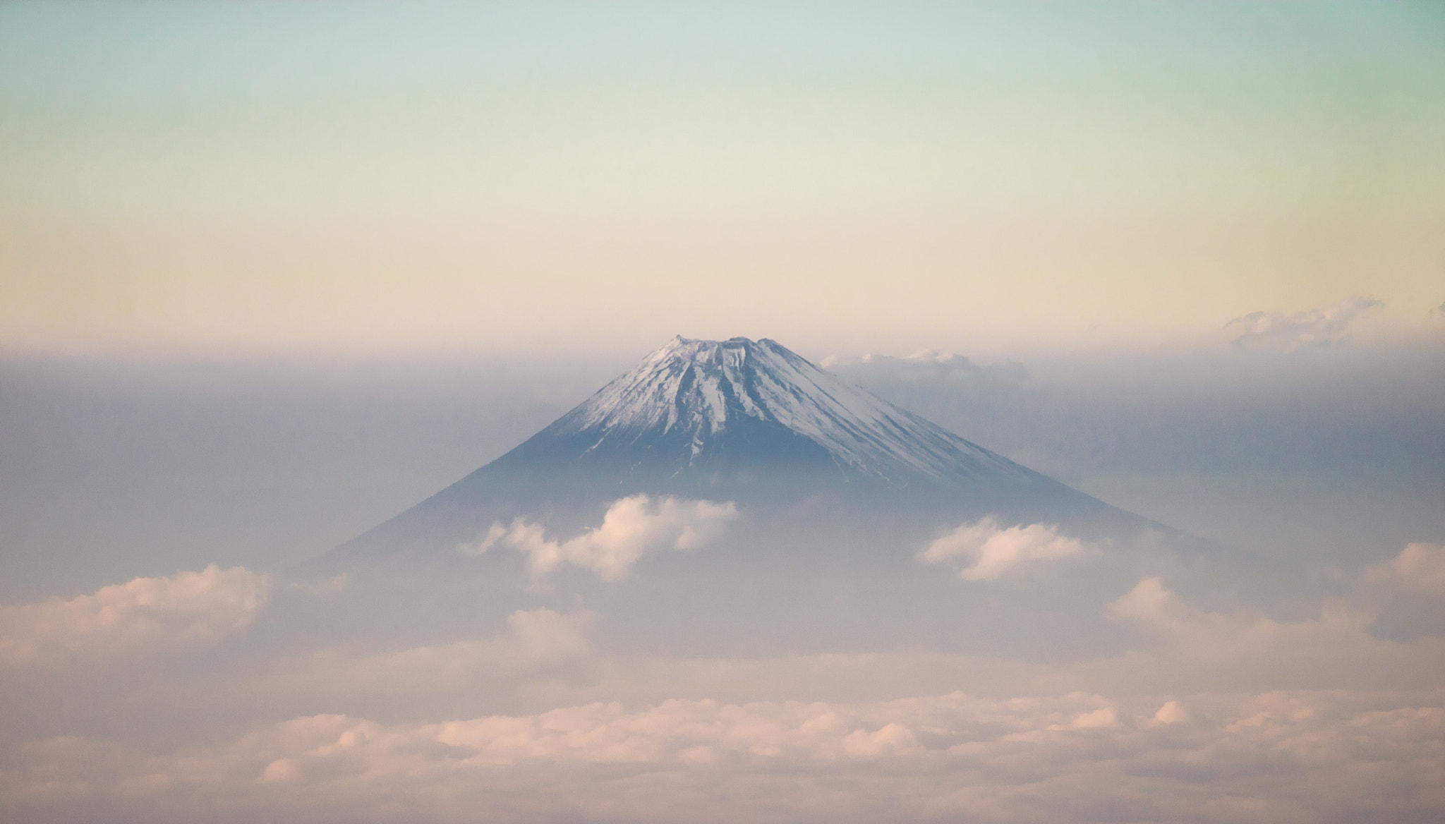 Canon EOS M3 sample photo. Mt.fuji from airplane photography