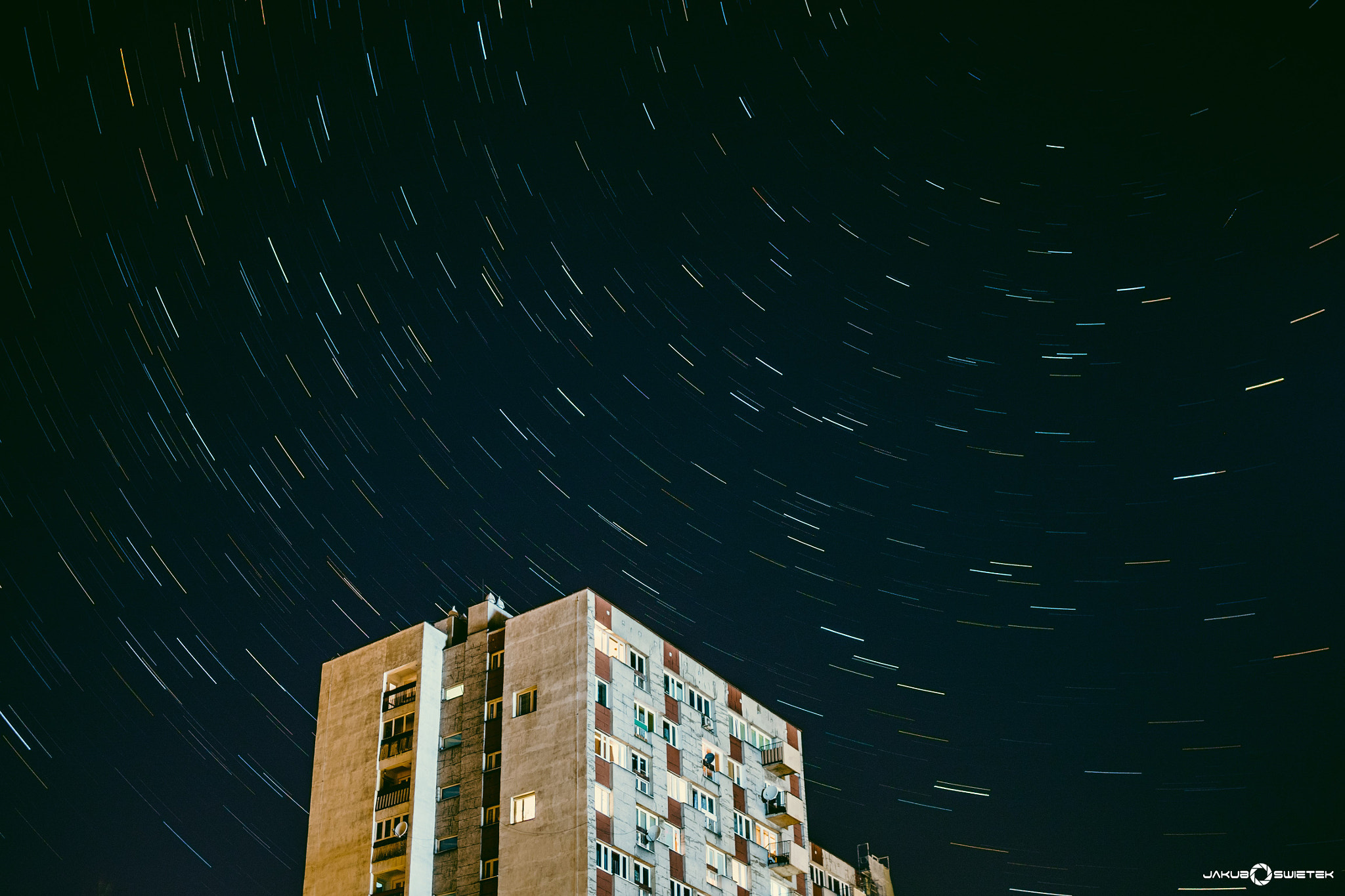LUMIX G 20/F1.7 II sample photo. Nighttrails photography