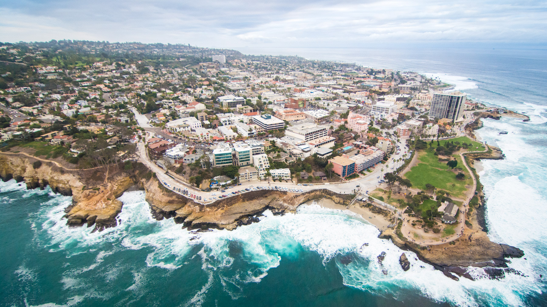 Tokina AT-X Pro 11-16mm F2.8 DX sample photo. La jolla from a helicopter photography