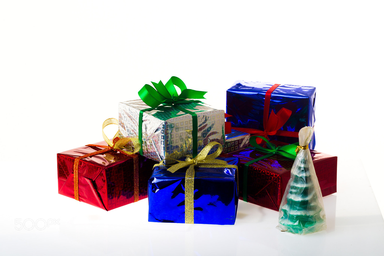 Canon EOS-1D Mark IV sample photo. Multi-colored gift boxes on white background photography