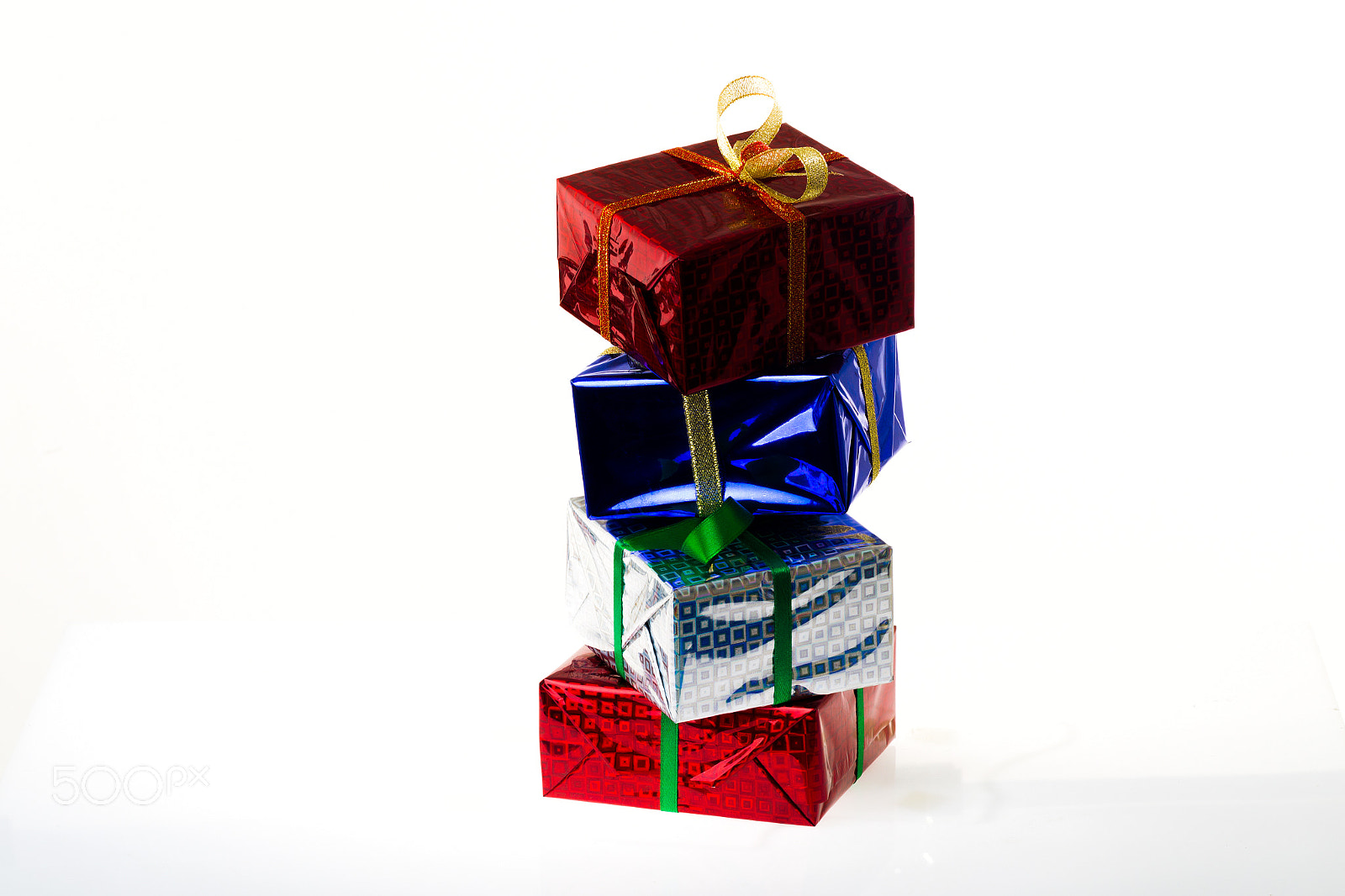 Canon EOS-1D Mark IV sample photo. Multi-colored gift boxes on white background photography
