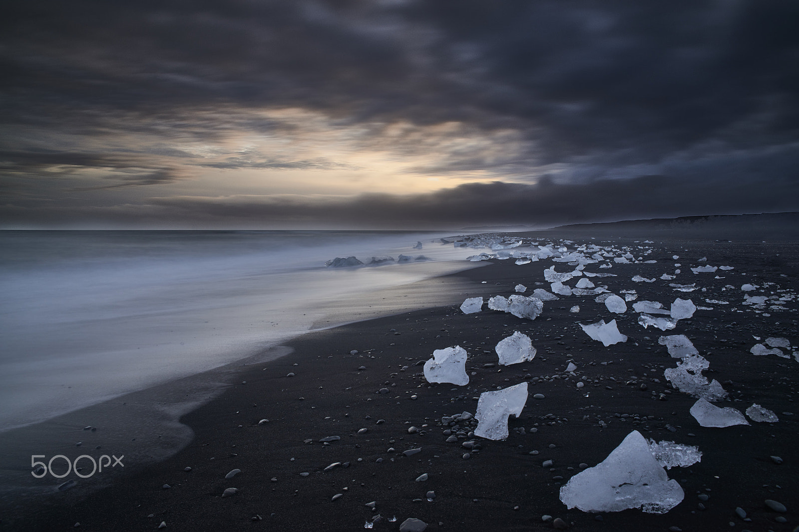 Nikon D800 sample photo. Icy beach photography