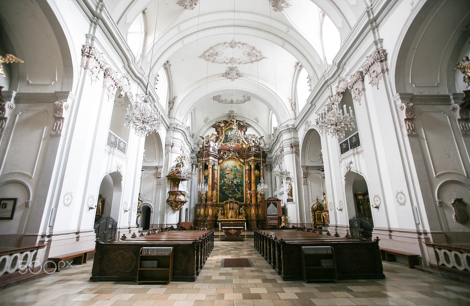 Canon EOS 5D + Canon EF 16-35mm F2.8L USM sample photo. Church in linz photography