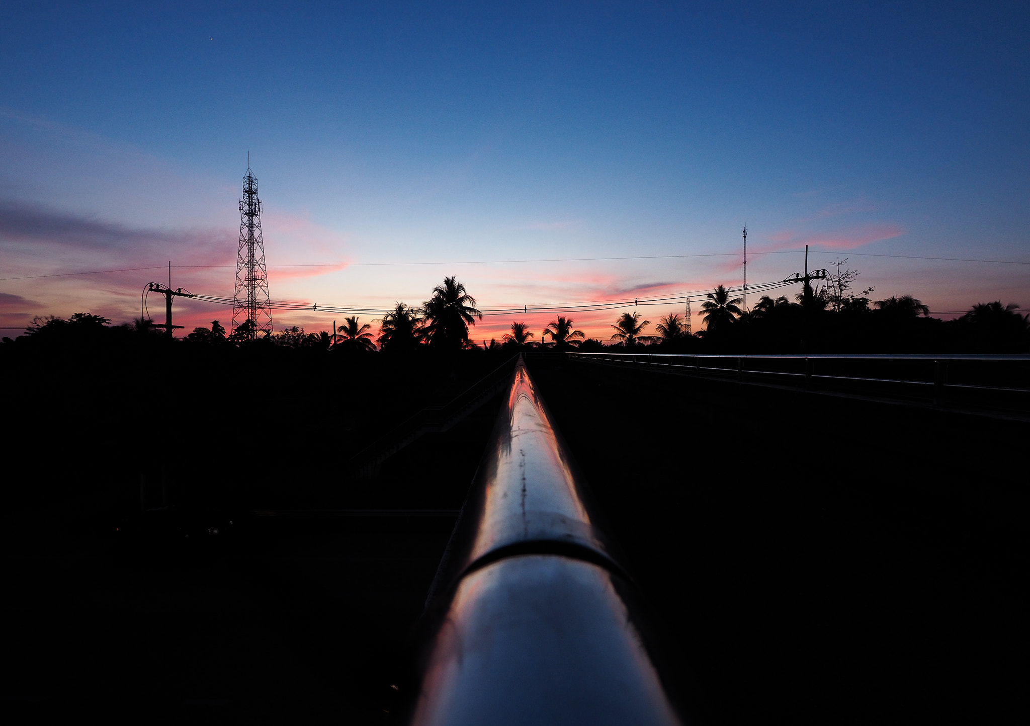 Panasonic Lumix G Vario 7-14mm F4 ASPH sample photo. Twilight bridge photography