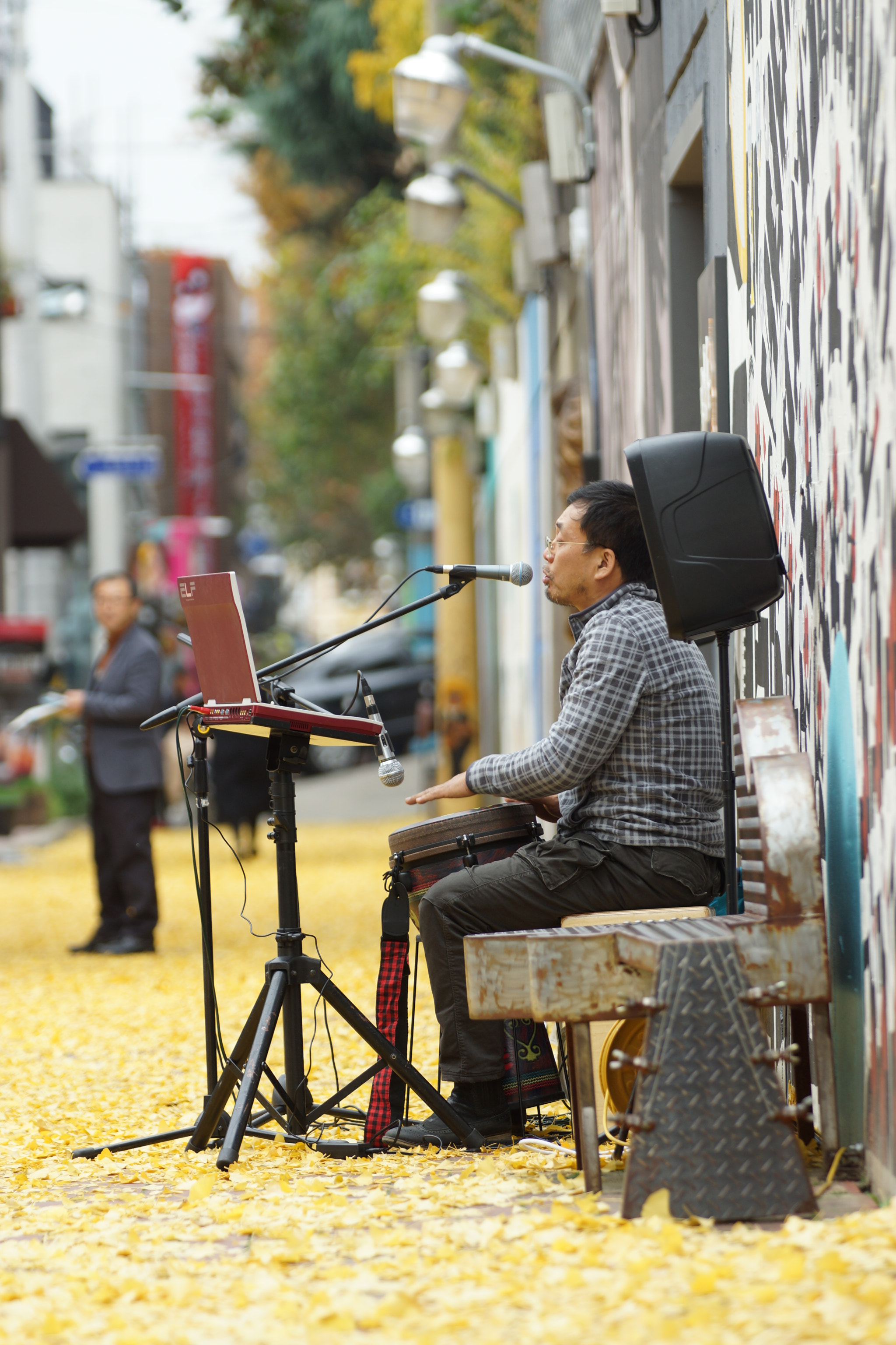 Sony SLT-A77 + Minolta/Sony AF 70-200mm F2.8 G sample photo. A street musician photography