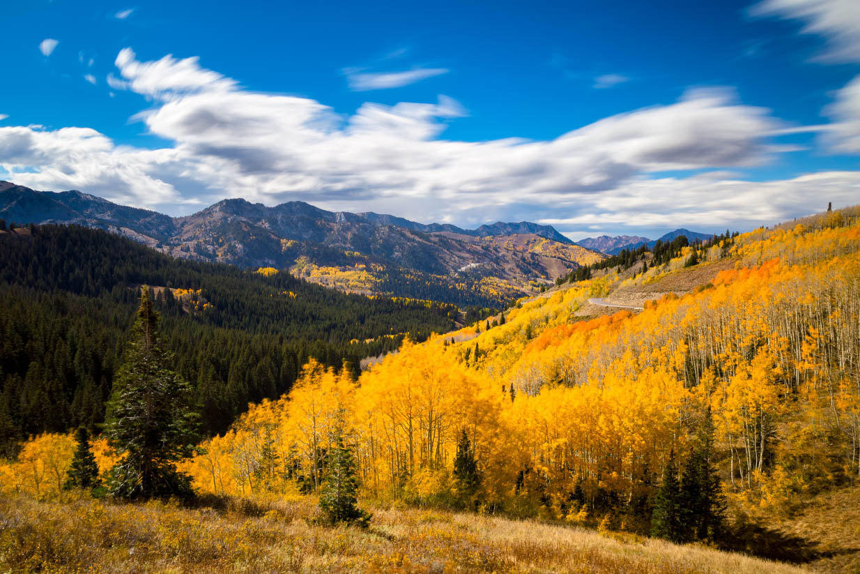 Canon EOS 6D sample photo. Looking down big cottonwood canyon photography