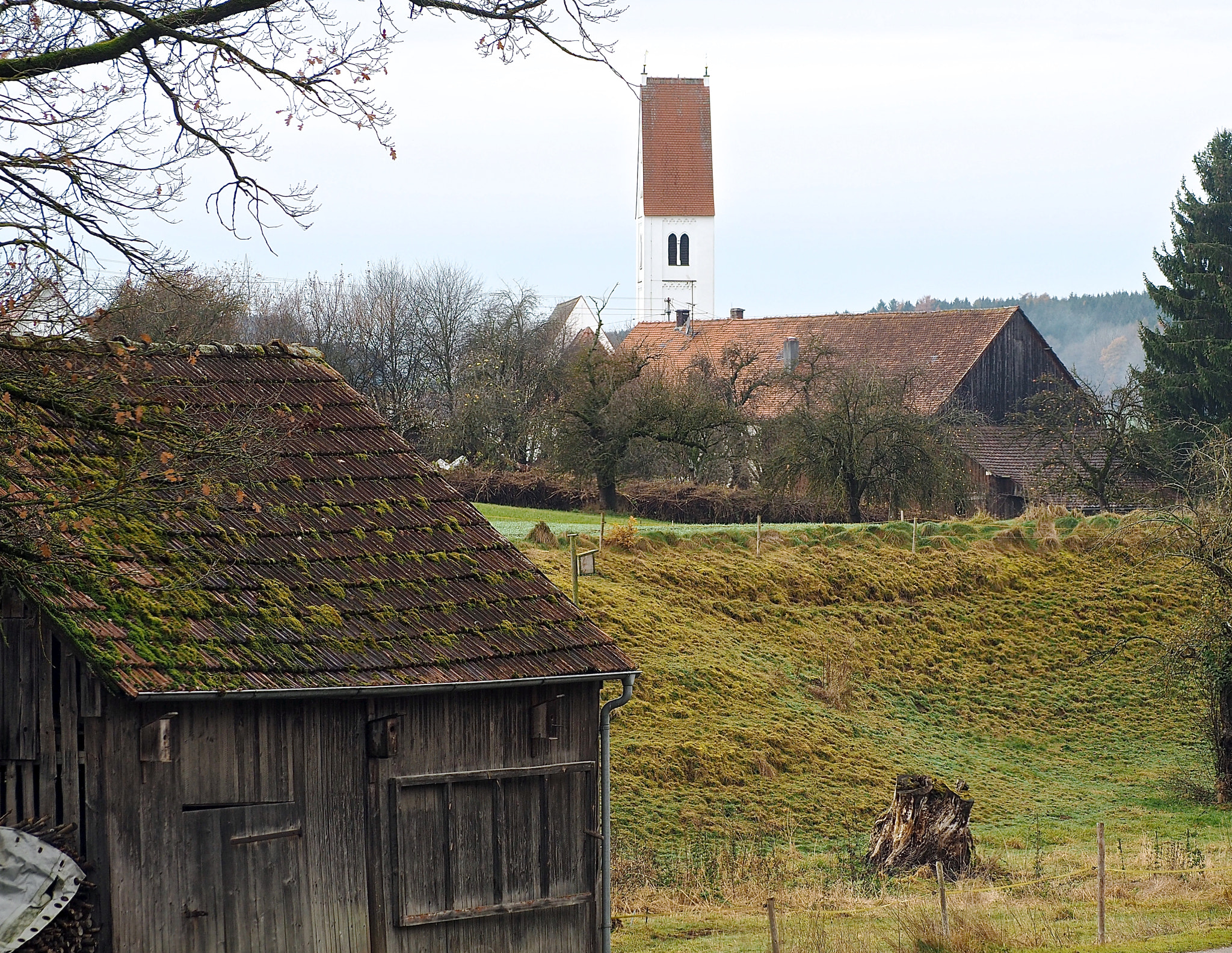 Olympus OM-D E-M5 II sample photo. Farm view siegertshofen photography