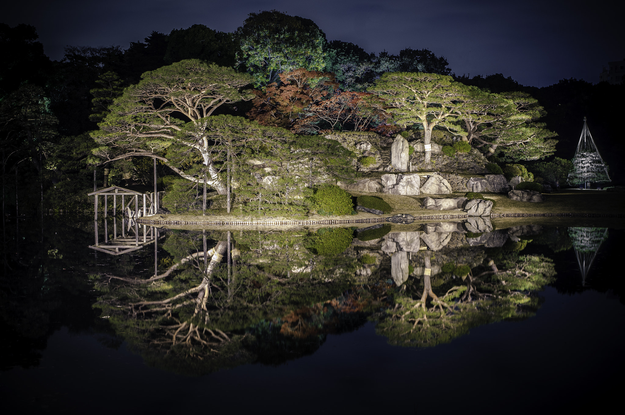 Pentax K-3 sample photo. Rikugien, tokyo - autumn illumination photography