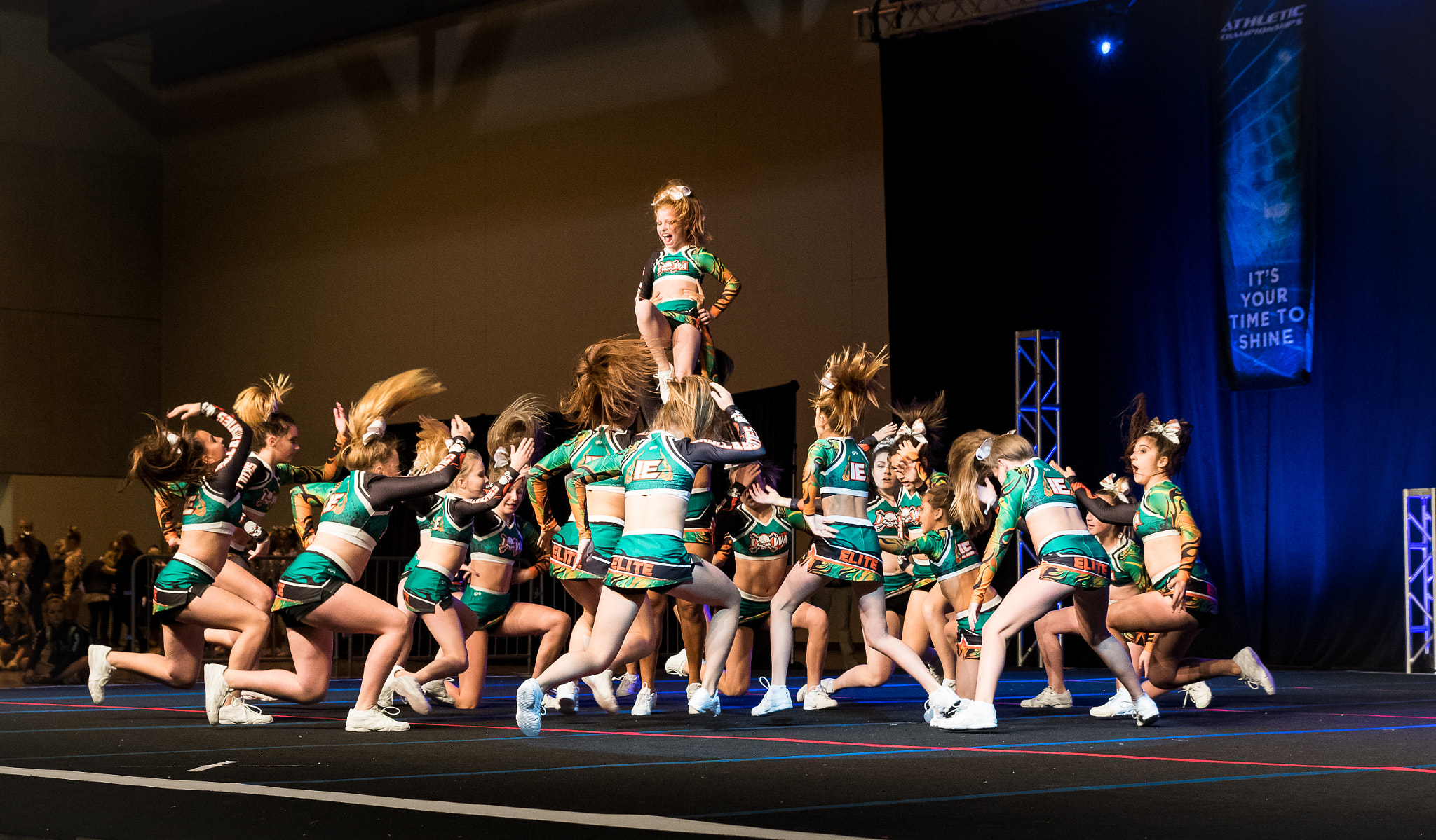 Tamron SP 24-70mm F2.8 Di VC USD sample photo. It's cheer season.. 1st competition is in the books. photography