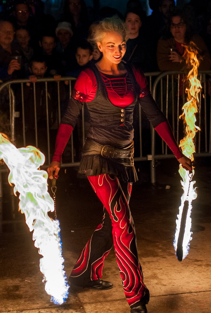 Nikon D300S + Nikon AF Nikkor 50mm F1.4D sample photo. Cirque de light - 2016 lowell winterfest photography