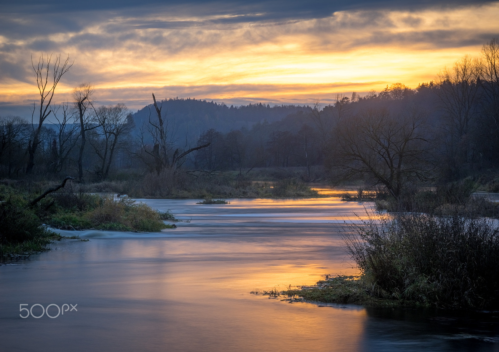 OLYMPUS 14-54mm Lens sample photo. Bavarian river landscape photography