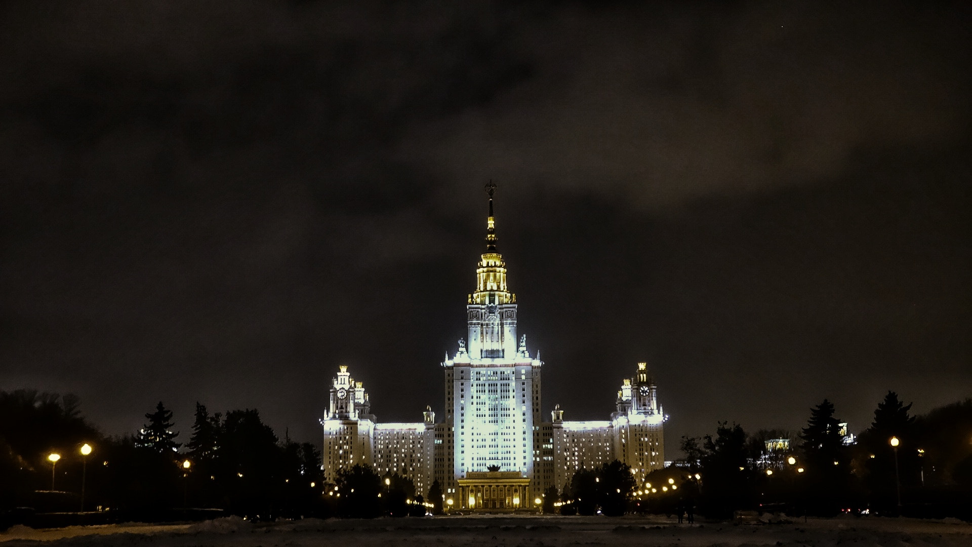Sony Cyber-shot DSC-QX100 sample photo. Lomonosov moscow state university photography
