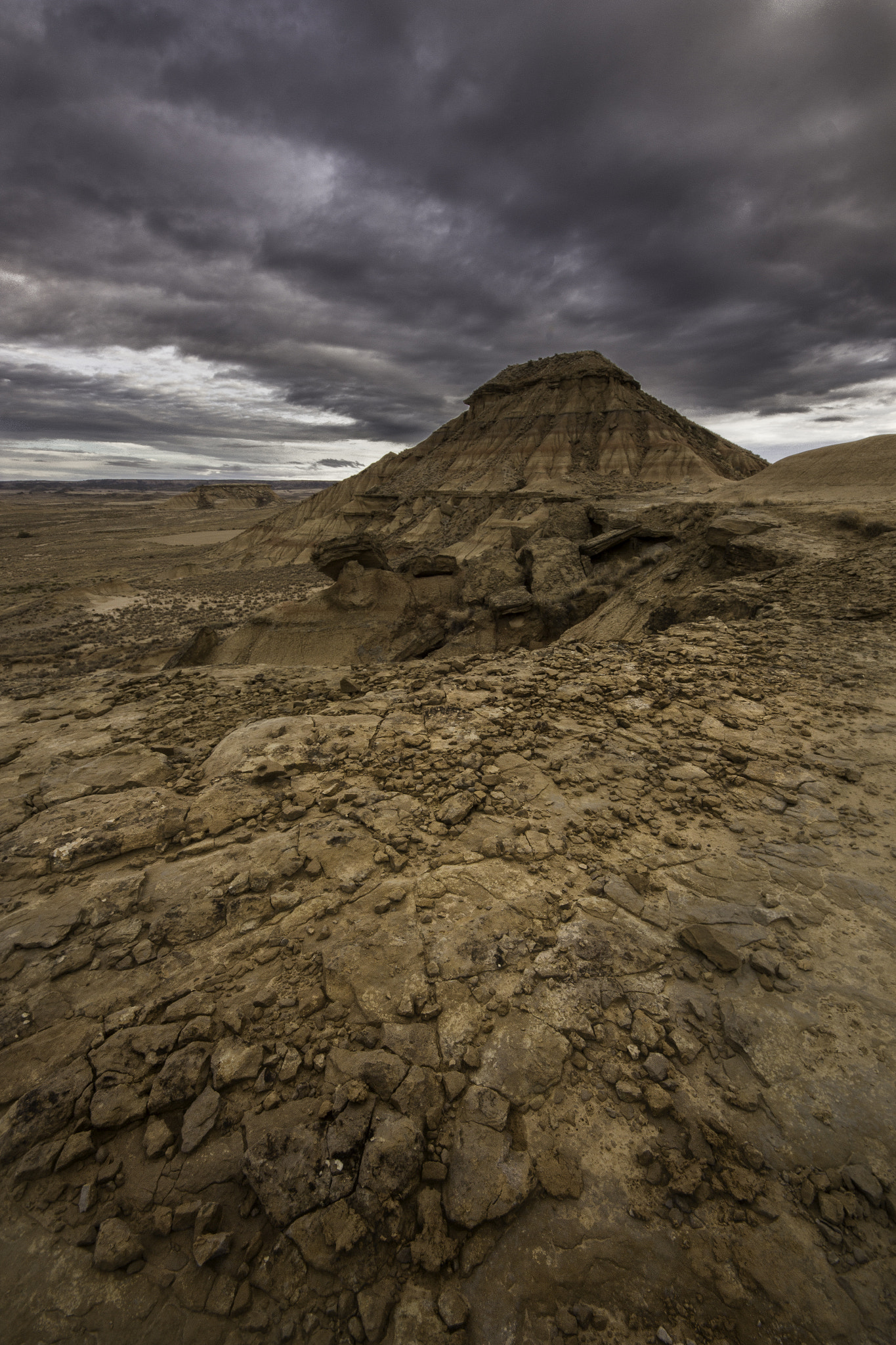 Canon EOS 600D (Rebel EOS T3i / EOS Kiss X5) sample photo. Cabezo de la cortinillas under dark clouds photography