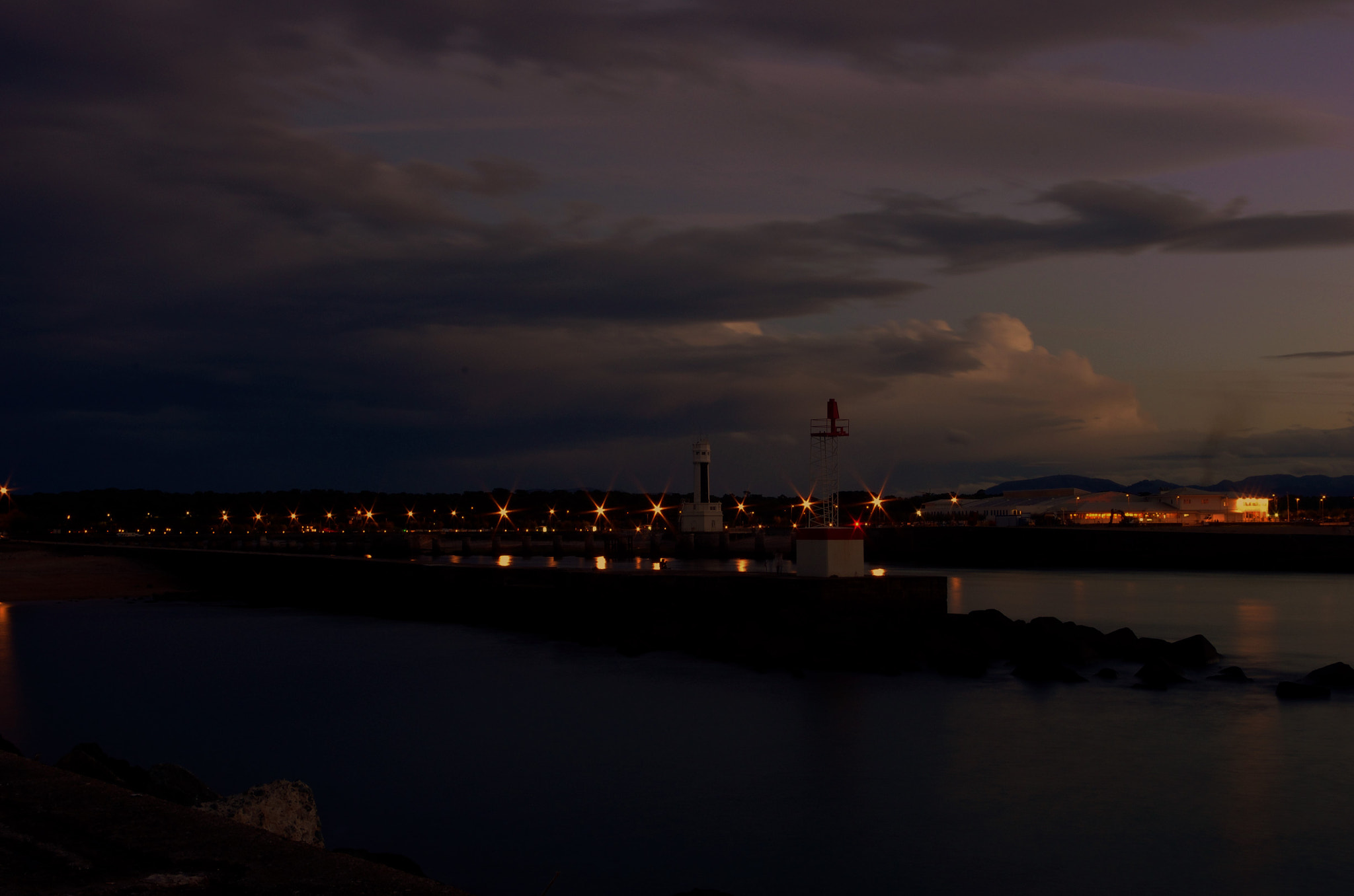 Pentax K-5 sample photo. Lighthouse in the night photography