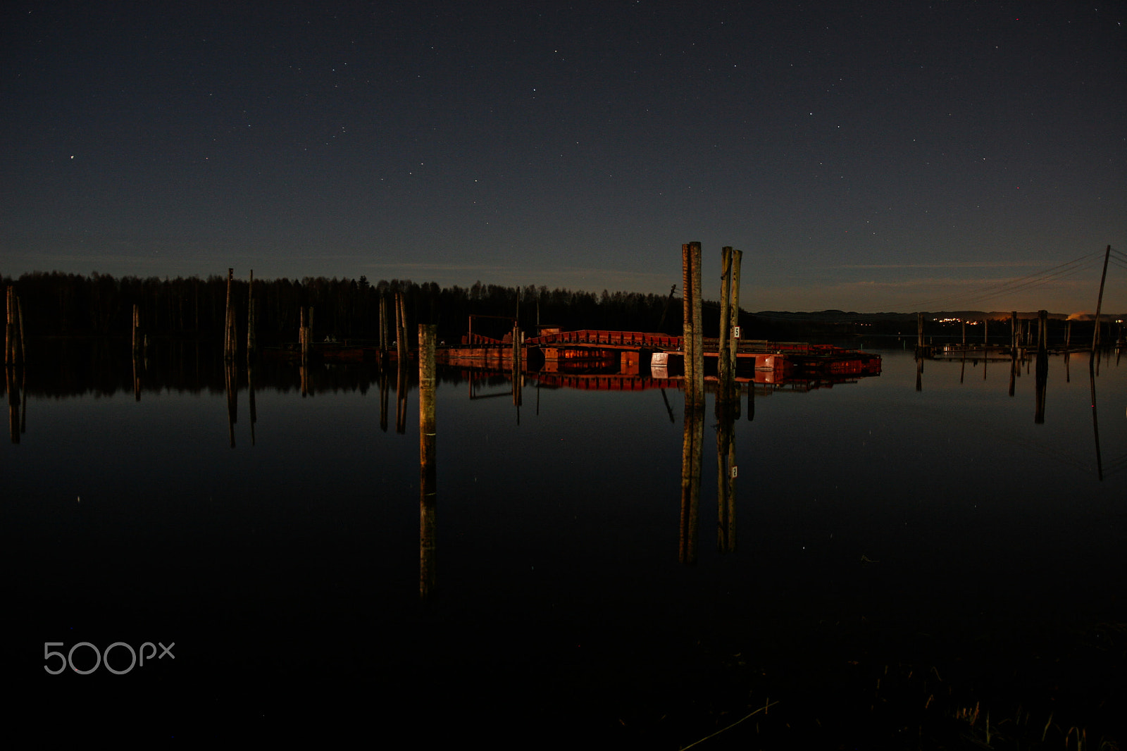 Canon EOS 20D sample photo. Night by the river photography