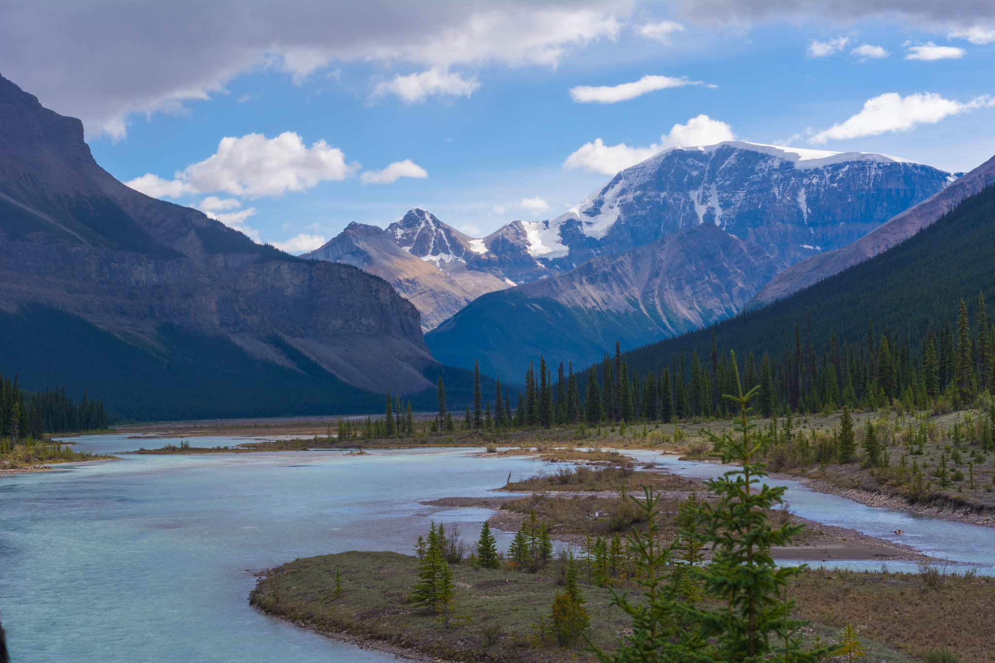 Nikon D7100 sample photo. Mt. kitchener from athabasca river photography