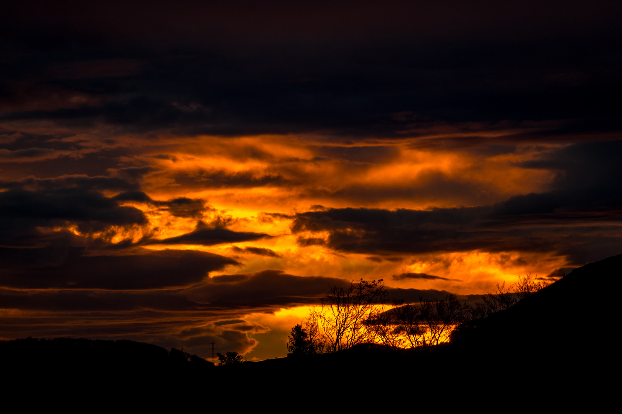 Sony FE 70-300mm F4.5-5.6 G OSS sample photo. Burning sunrise 1 photography