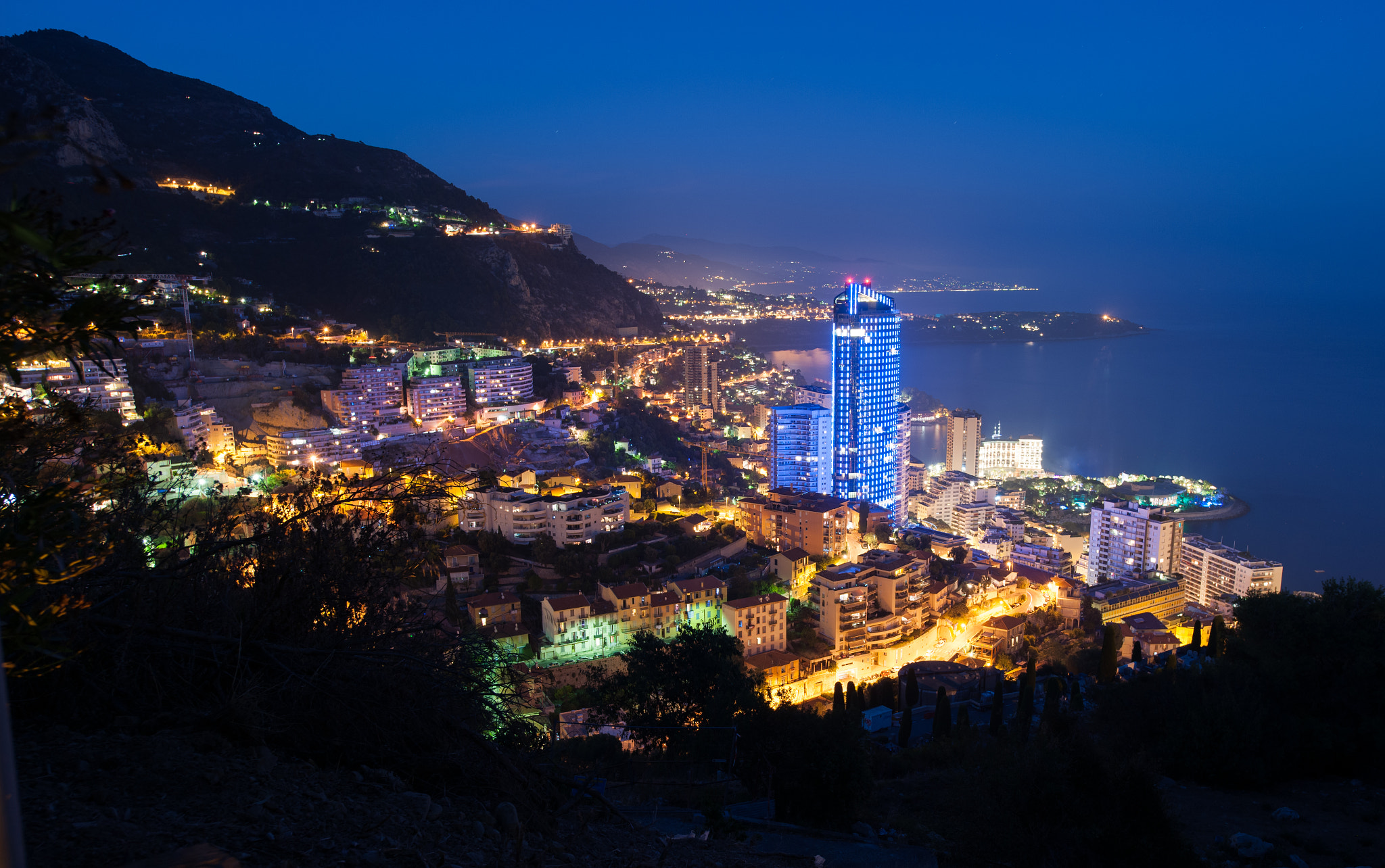 Nikon D3X sample photo. Cote d'azur - monaco by night. photography