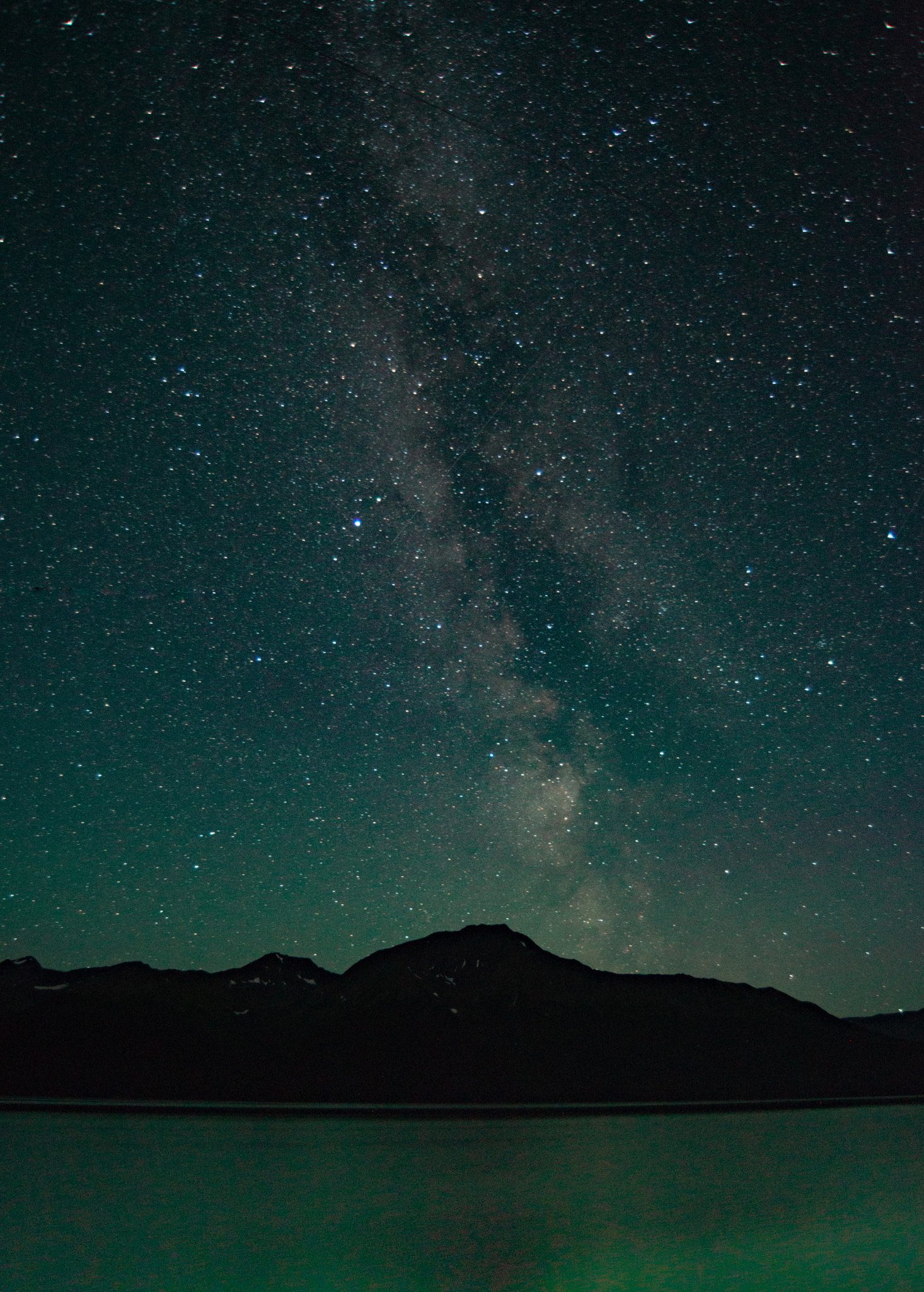 Nikon D800 sample photo. Milky way over the turnagain arm photography
