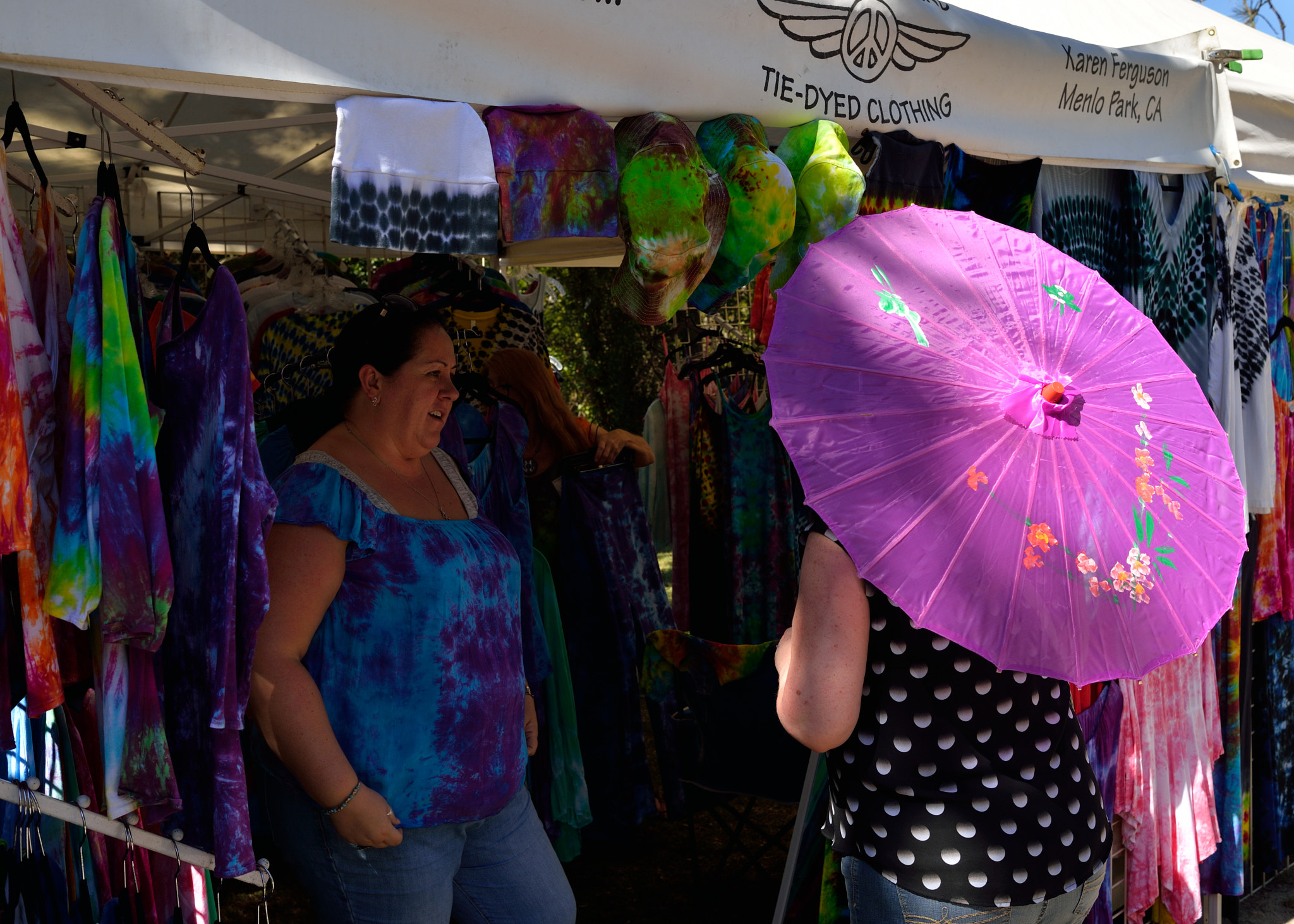 Nikon D610 sample photo. Colorful umbrella photography