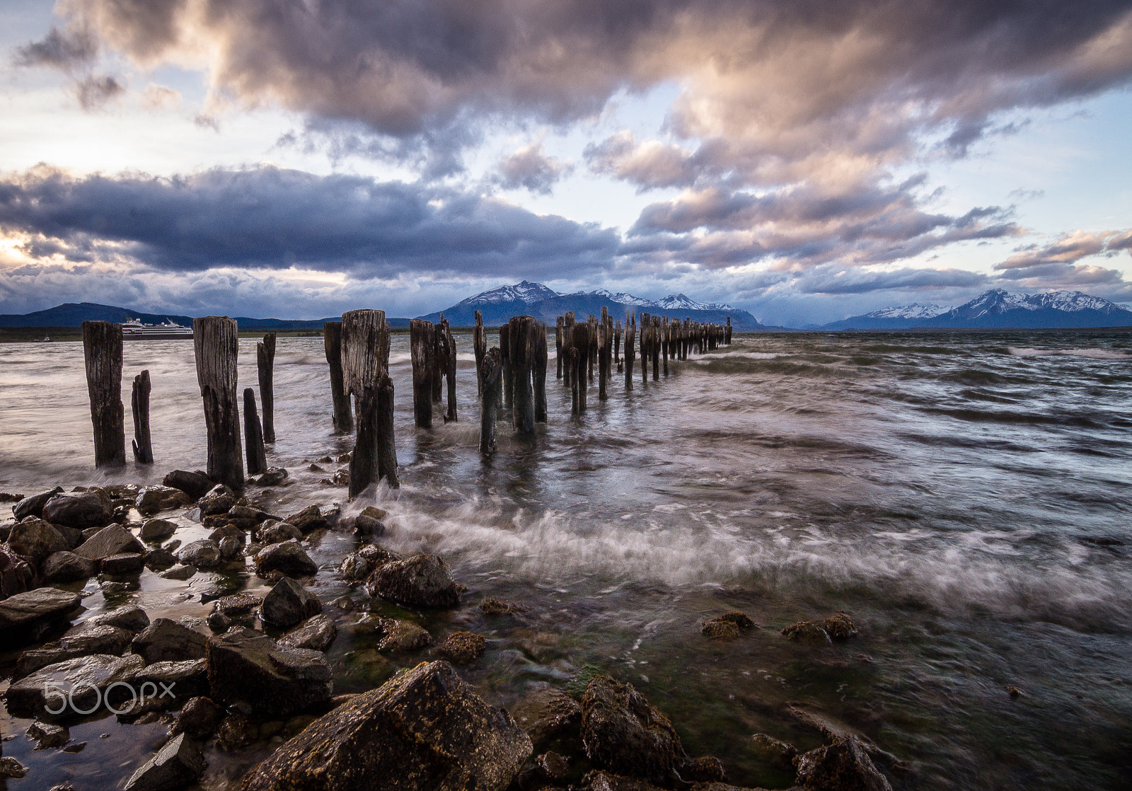 Sony SLT-A58 sample photo. Sunset at puerto natales, chile photography
