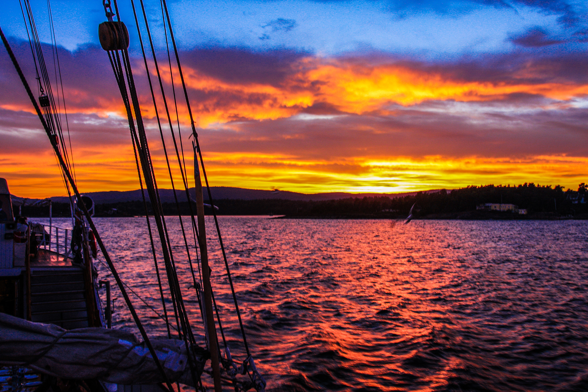 Sigma 18-250mm F3.5-6.3 DC OS HSM sample photo. Sunset on the oslofyord photography