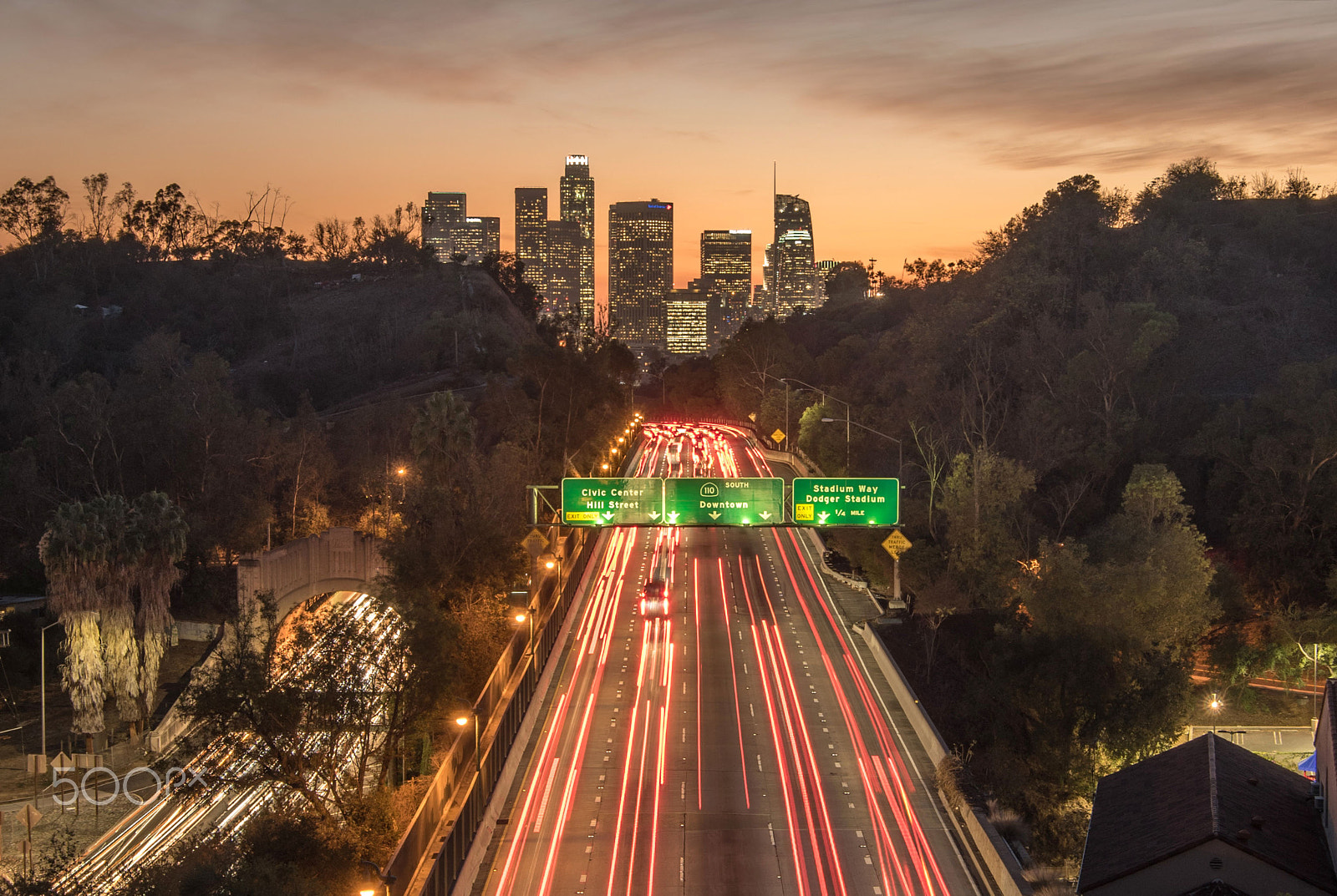 Nikon D750 sample photo. Los angeles as dusk photography