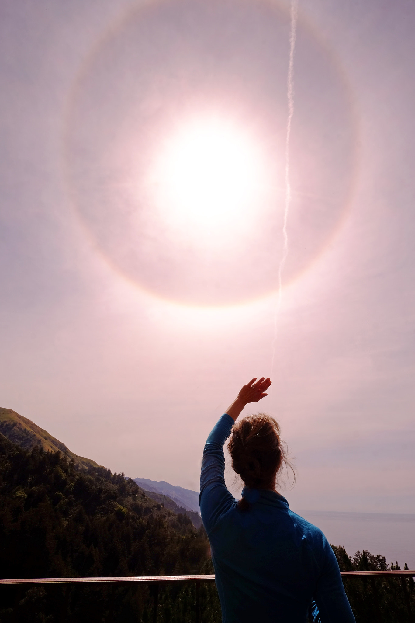 Fujifilm X-T1 sample photo. Sun halo, big sur, california photography