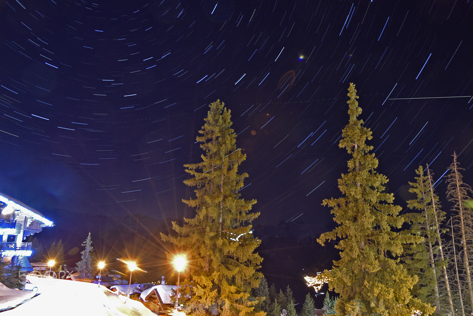 Nikon D5500 sample photo. Star tail courchevel photography