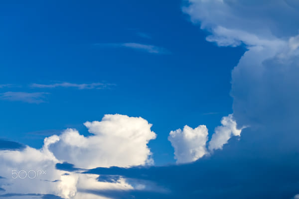 clouds in the blue sky by Nick Patrin on 500px.com