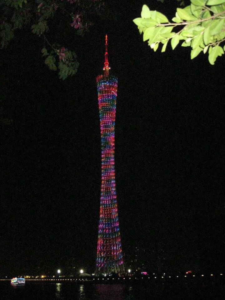 Canton Tower, a steel structural TV tower stand ...