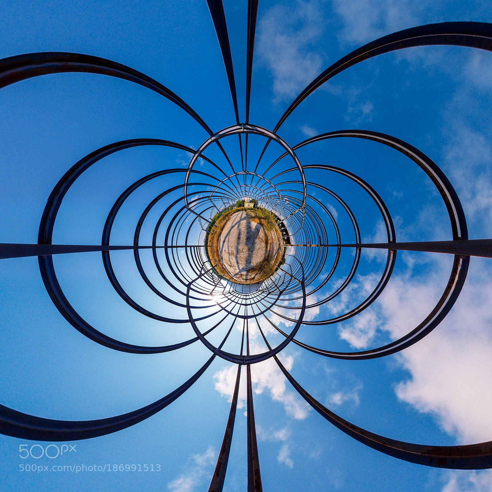 Olympus E-3 sample photo. Industrial mini planet photography