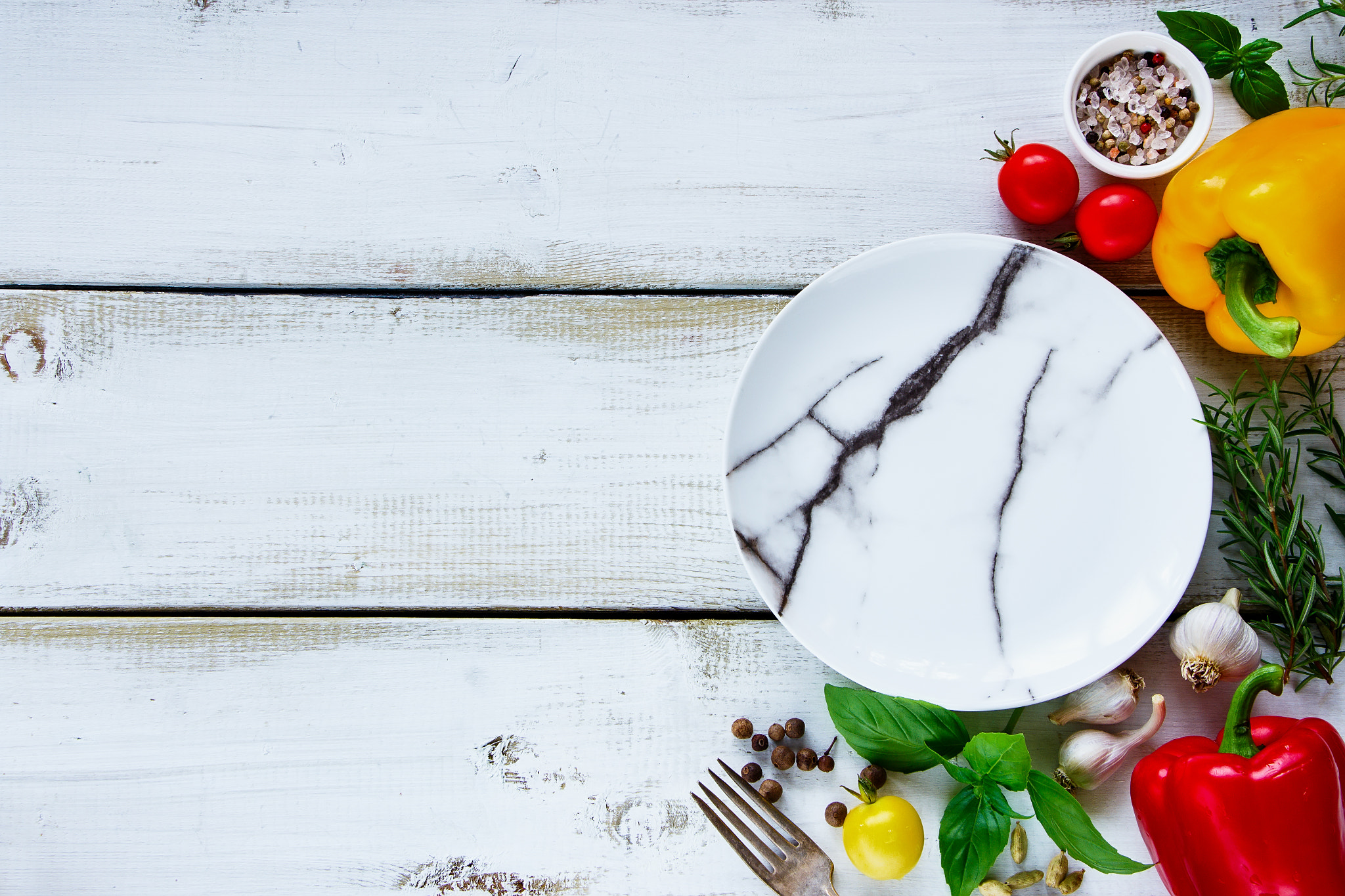 Healthily cooking concept