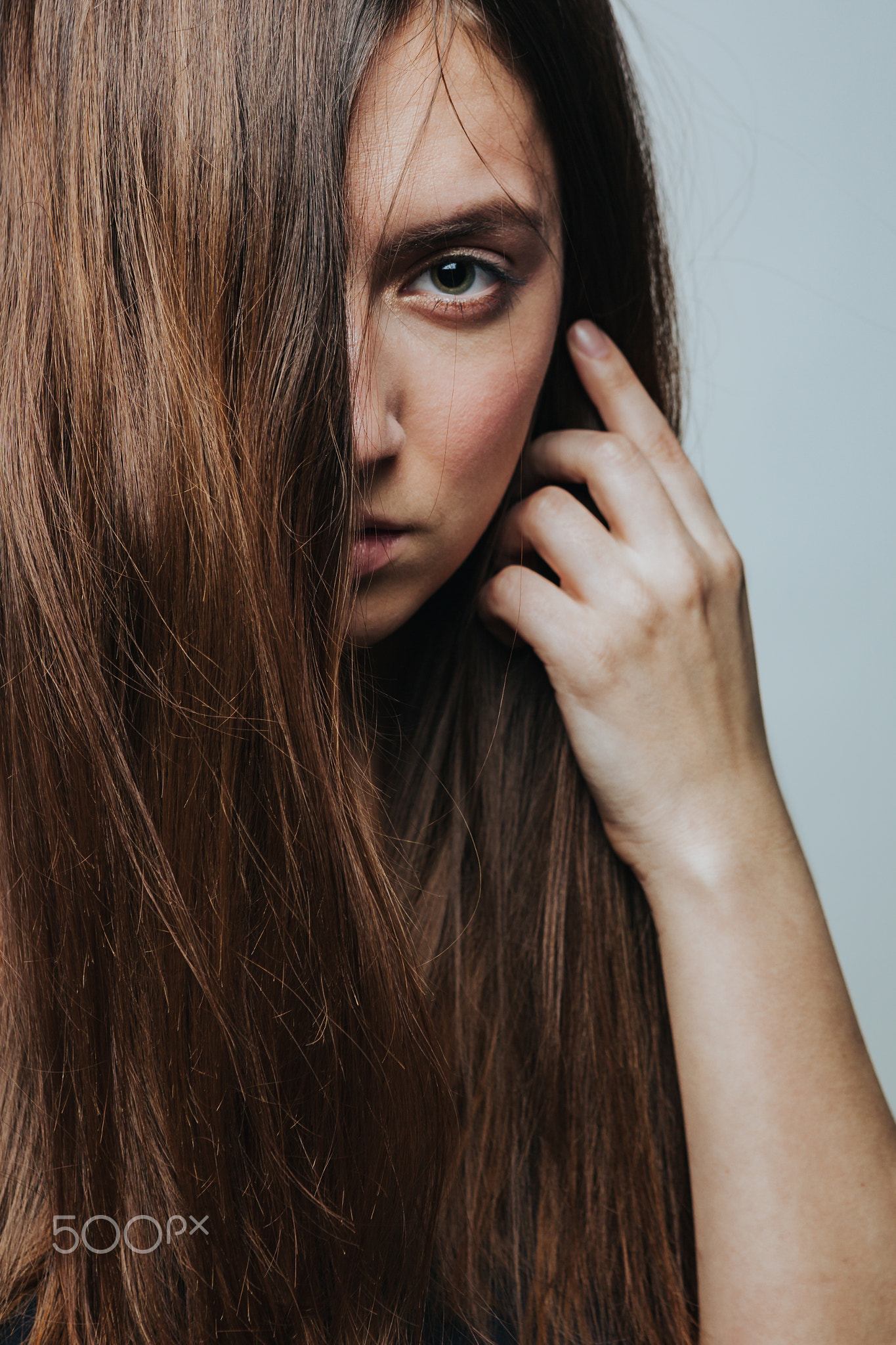 Portrait of young female posing