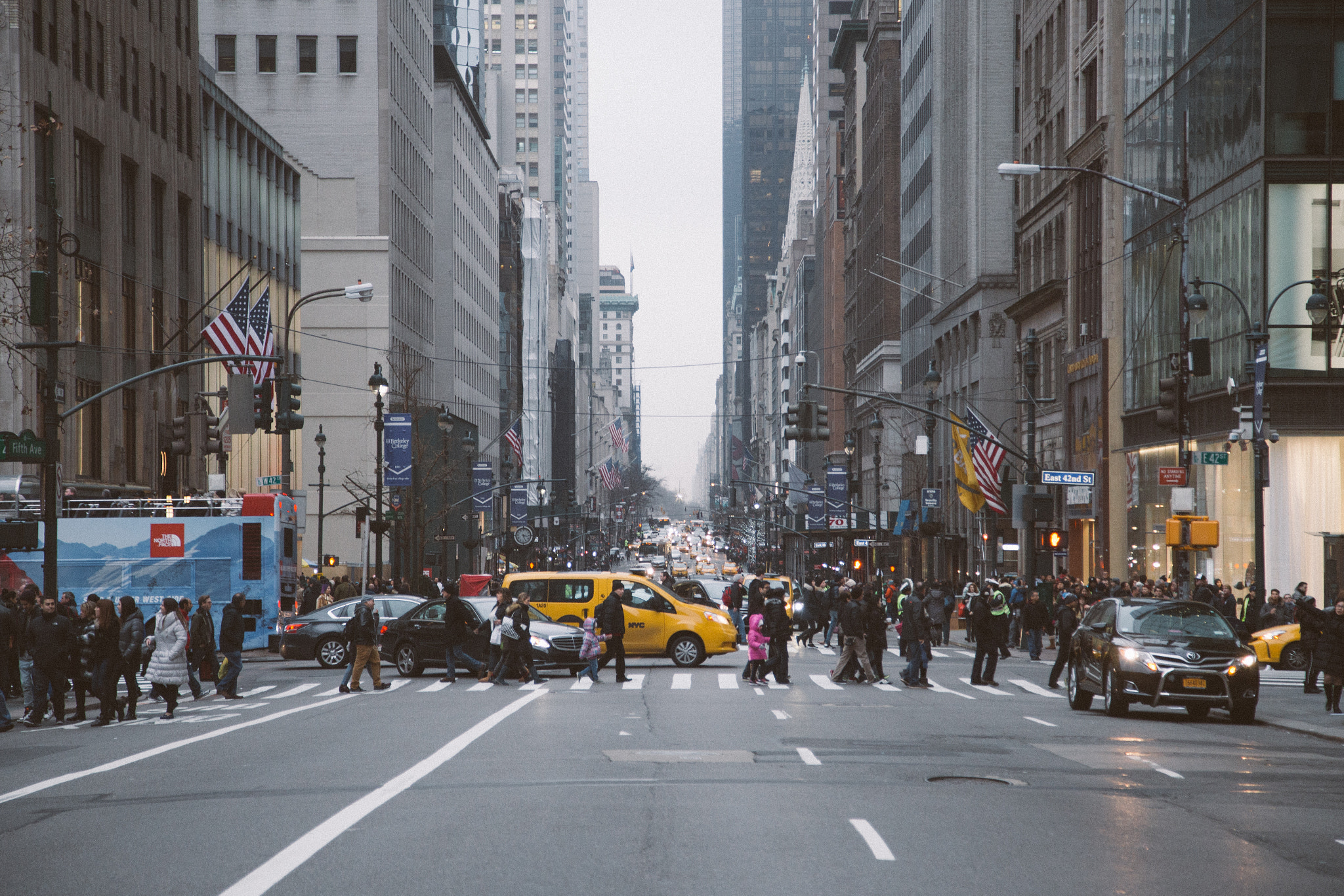 The streets of Manhattan
