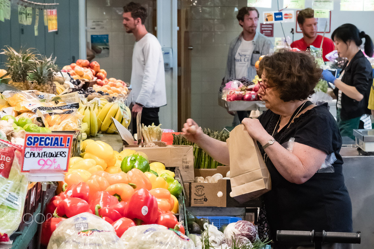 Nikon D500 sample photo. Vegetable market photography