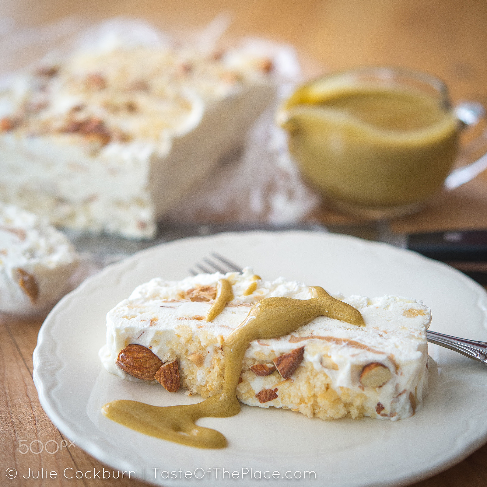 Nikon AF-S Micro-Nikkor 60mm F2.8G ED sample photo. Coffee zabaglione over almond semifreddo photography
